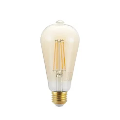 LED-pære E27 ST64 6,5W 2.500K ravfarvet 3-trins dæmper