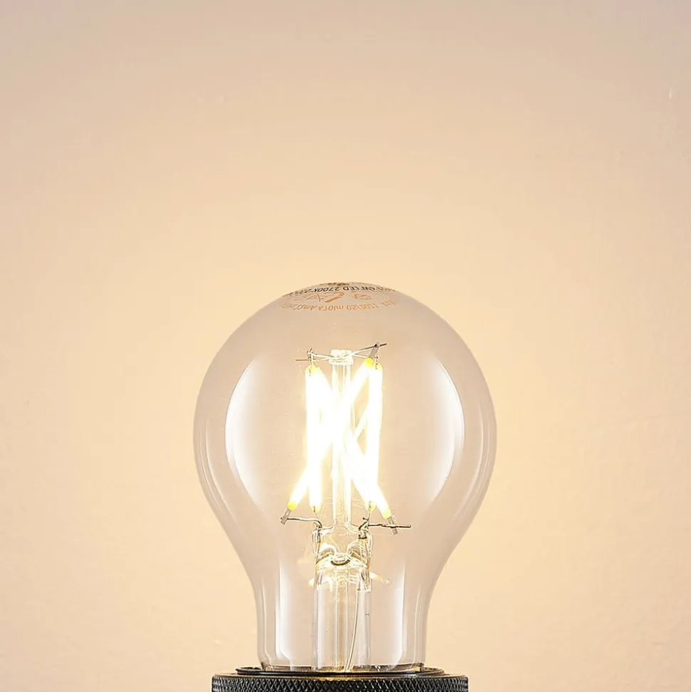 LED-pære E27 4W 2.700 K filament dæmpes klar 3 stk