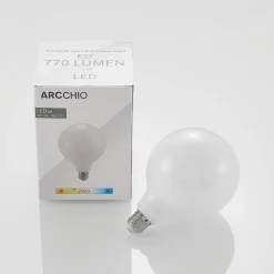 LED-pære E27 6W 2.700 K G125 kan dæmpes opal 2 stk