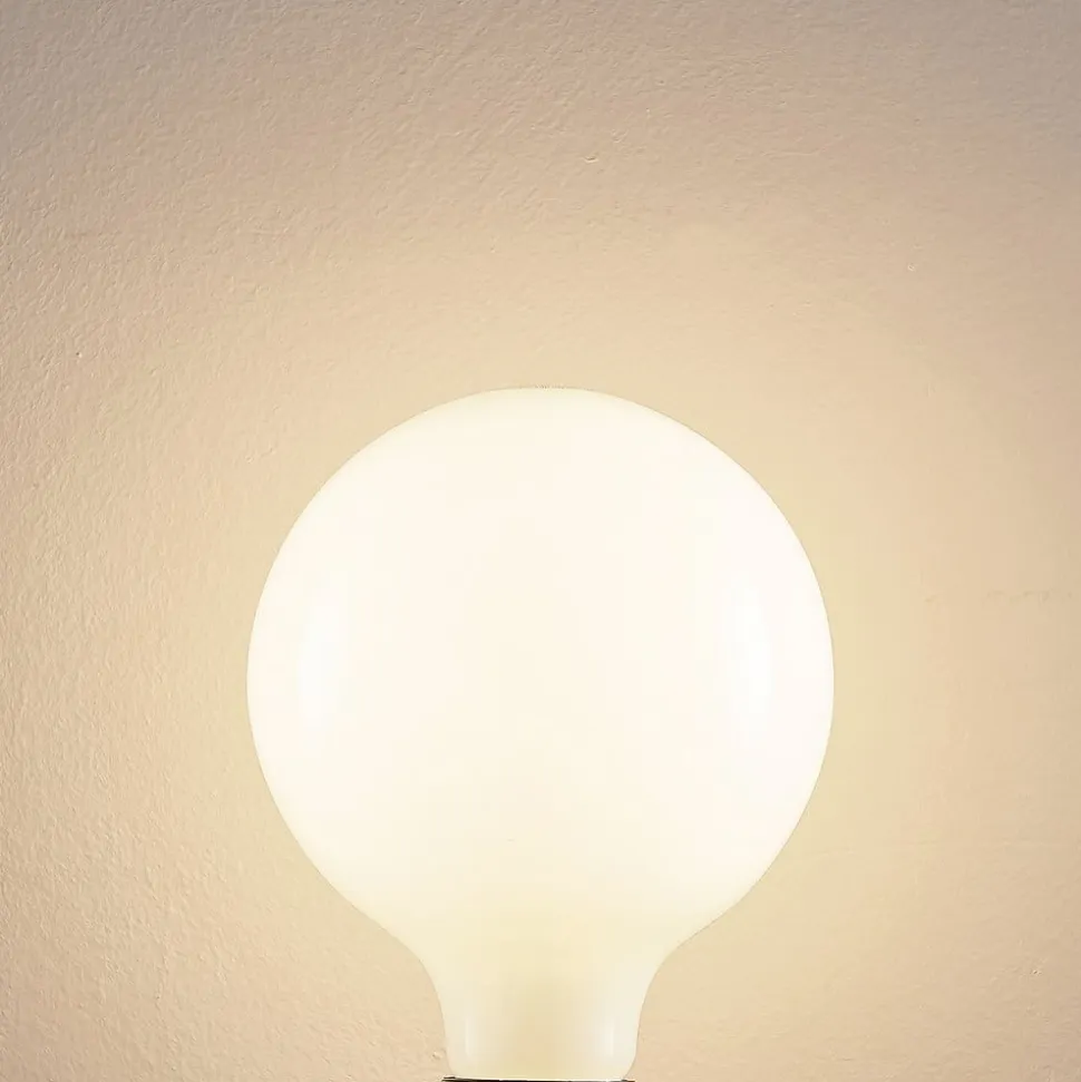 LED-pære E27 6W 2.700 K G125 kan dæmpes opal 3 stk