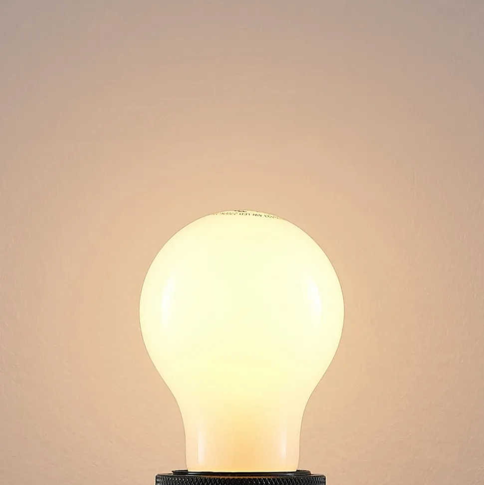 LED-pære E27 4W 2.700 K, kan dæmpes, opal 3 stk