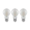 LED-pære E27 4W 2.700 K, kan dæmpes, opal 3 stk