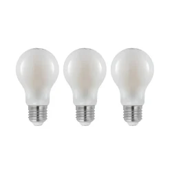 LED-pære E27 4W 2.700 K, kan dæmpes, opal 3 stk
