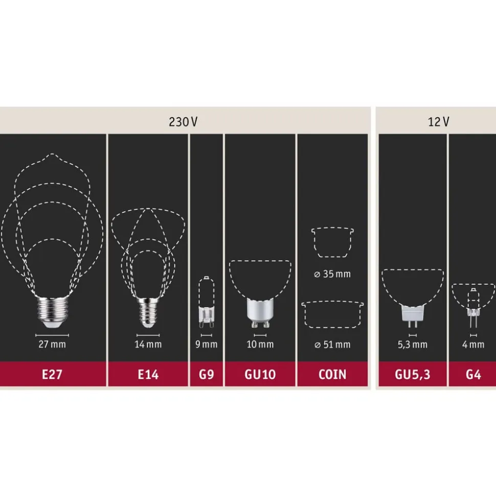 LED-pære E27 5W filamentpære 2.700K klar dæmpbar