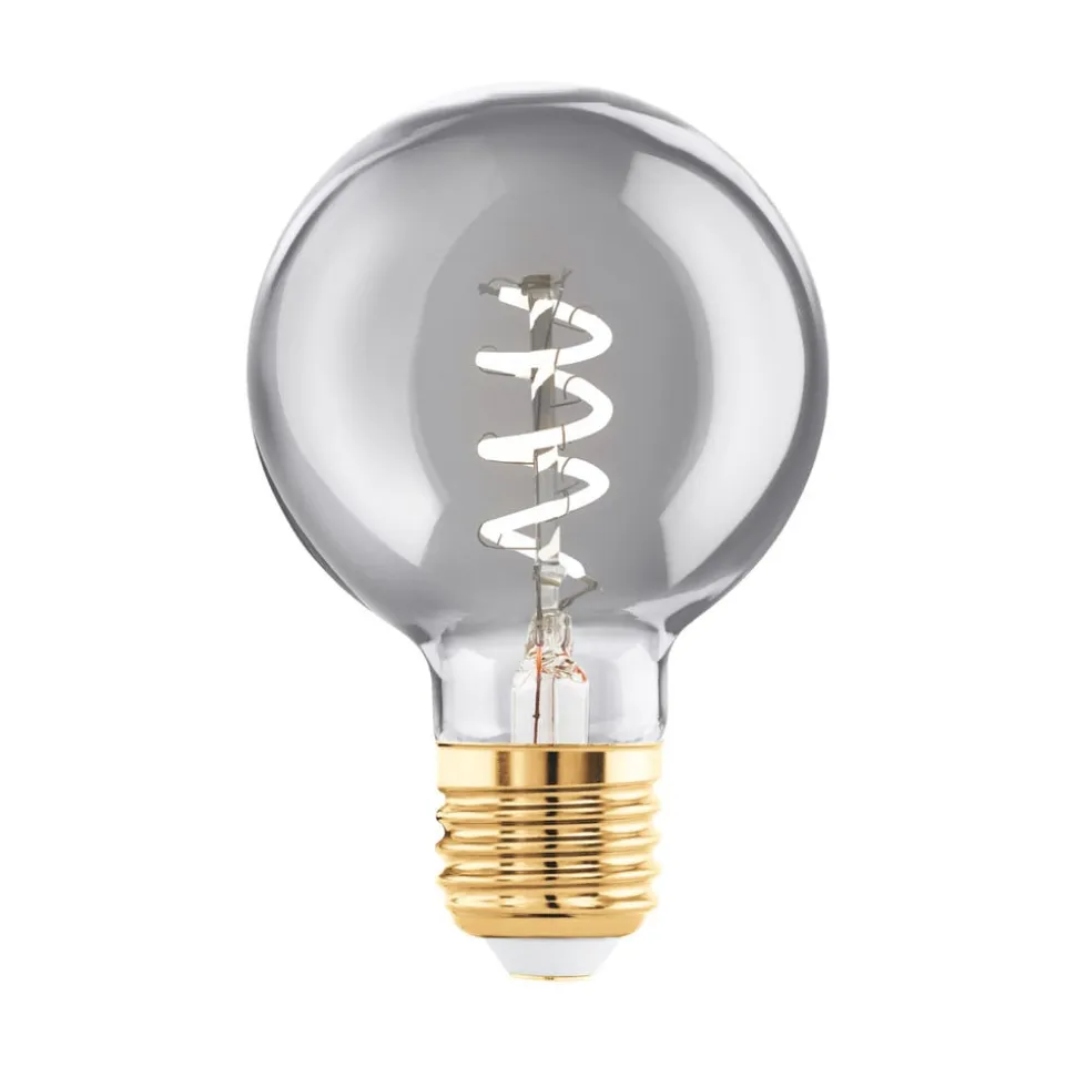LED-pære E27 4W G60 2.000K Filament røgfarvet dæmpbar