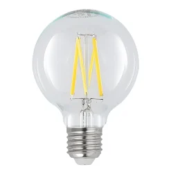LED-pære E27 8W G80 2.700K glødetråd dæmpbar klar