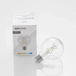 LED-pære E27 4W G80 2.700K glødetråd dæmpbar klar