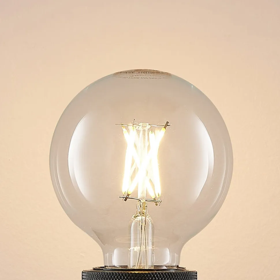 LED-pære E27 4W G80 2.700K glødetråd dæmpbar klar