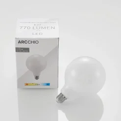 LED-pære E27 6W 2.700K G125 Globe, dæmpbar, opal