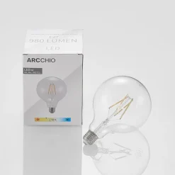 LED-pære E27 8W 2.700K G125 Globe, glødetråd, klar