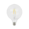 LED-pære E27 6W 2.700K G125 Globe, glødetråd, klar