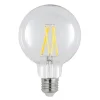 LED-pære E27 8W 2.700K G95 Globe, glødetråd, klar