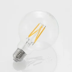 LED-pære E27 8W 2.700K G95 Globe, glødetråd, klar