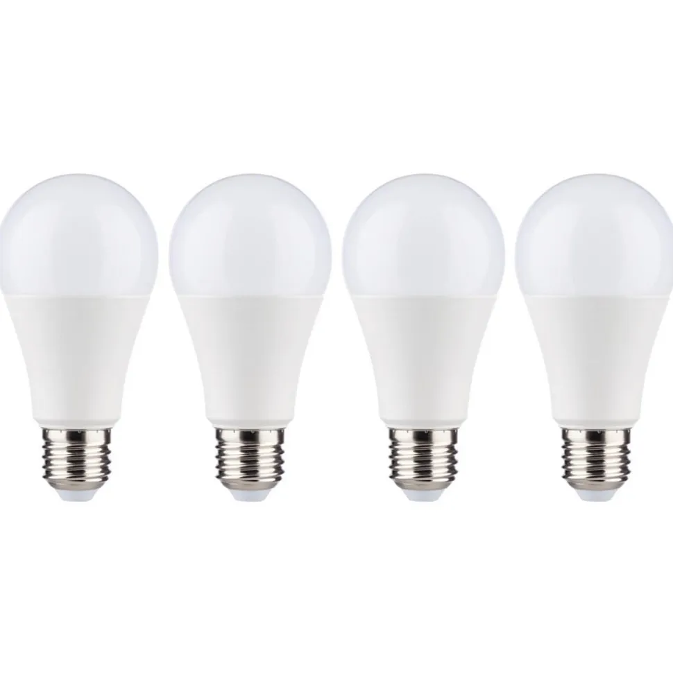 LED-pære E27 12W 2.700K opal i pakke med 4. stk.