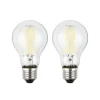 LED-pære E27 5W klar 3000K 1055 lm energiklasse 2er