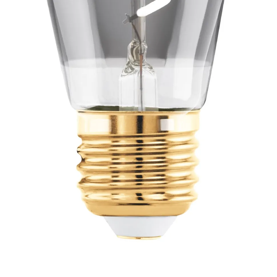 LED-pære E27 4W ST48 2.000K Filament røgfarvet dæmpbar