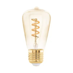 LED-pære E27 4W ST48 2.000K Filament ravfarvet dæmpbar