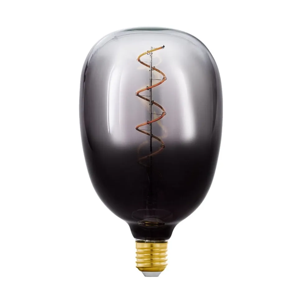 LED-pære E27 4W T120 1.800K Filament røgfarvet dæmpbar