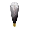 LED-pære E27 4W T100 1.800K Filament røgfarvet dæmpbar