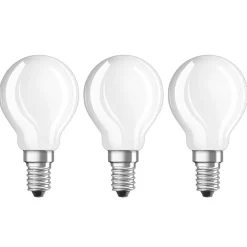 LED-pære E14 4W, varmhvid, 470 lumen, 3er sæt