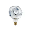 LED-pære Giant Ball E27 4W 918 dim sølv-metal.