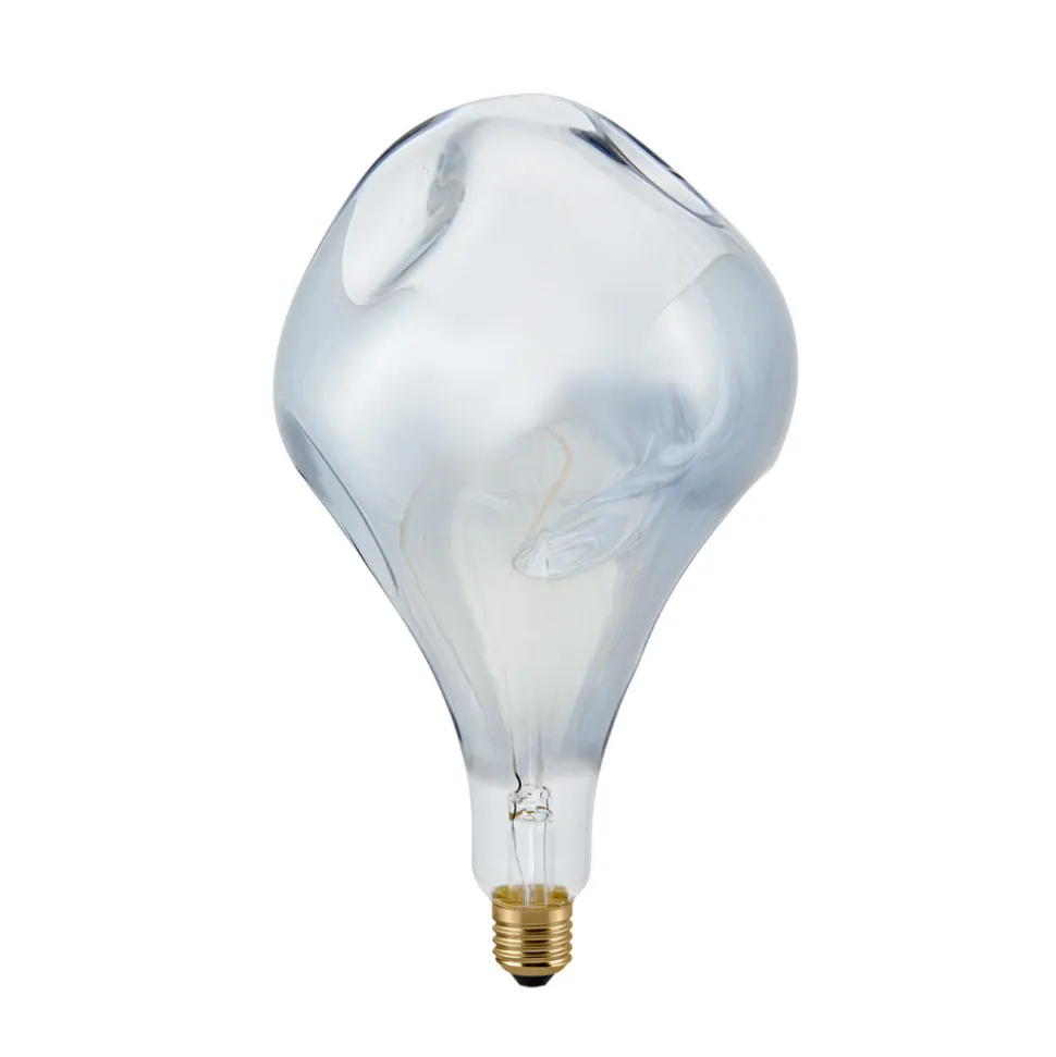 LED-pære Giant Drop E27 6W 918 dim sølv-metal.