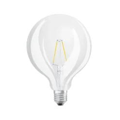LED-pære Globe G125 E27, 2,5 W klar glødetråd 2.700 K
