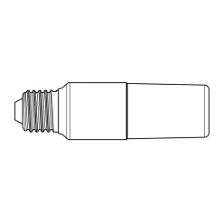 LED-pære, mat, E27, 8 W, 3000 K, 900 lm