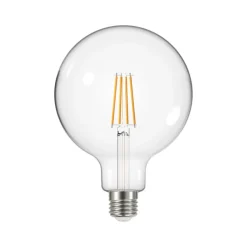 LED-pære med klar glødetråd E27 G125 3,8W 2700K 806lm 3er