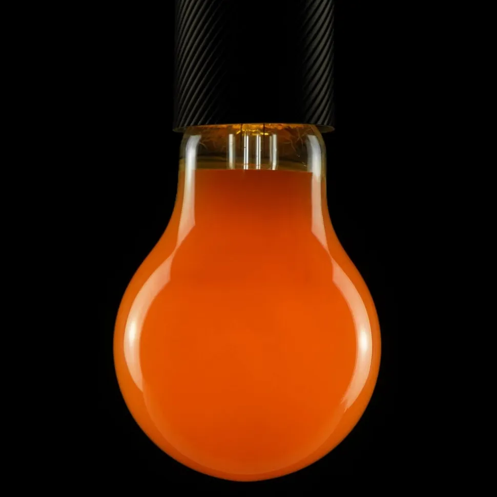 LED-pære, orange, E27, 2 W, dæmpbar