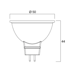 LED-pære SUPERIA RETRO GU5.3 MR16 5 W 865 480 lm dæmpbar