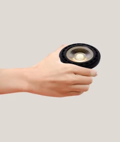 LED-reflektor GU10 12 W 3.000 K, dim to warm, sort