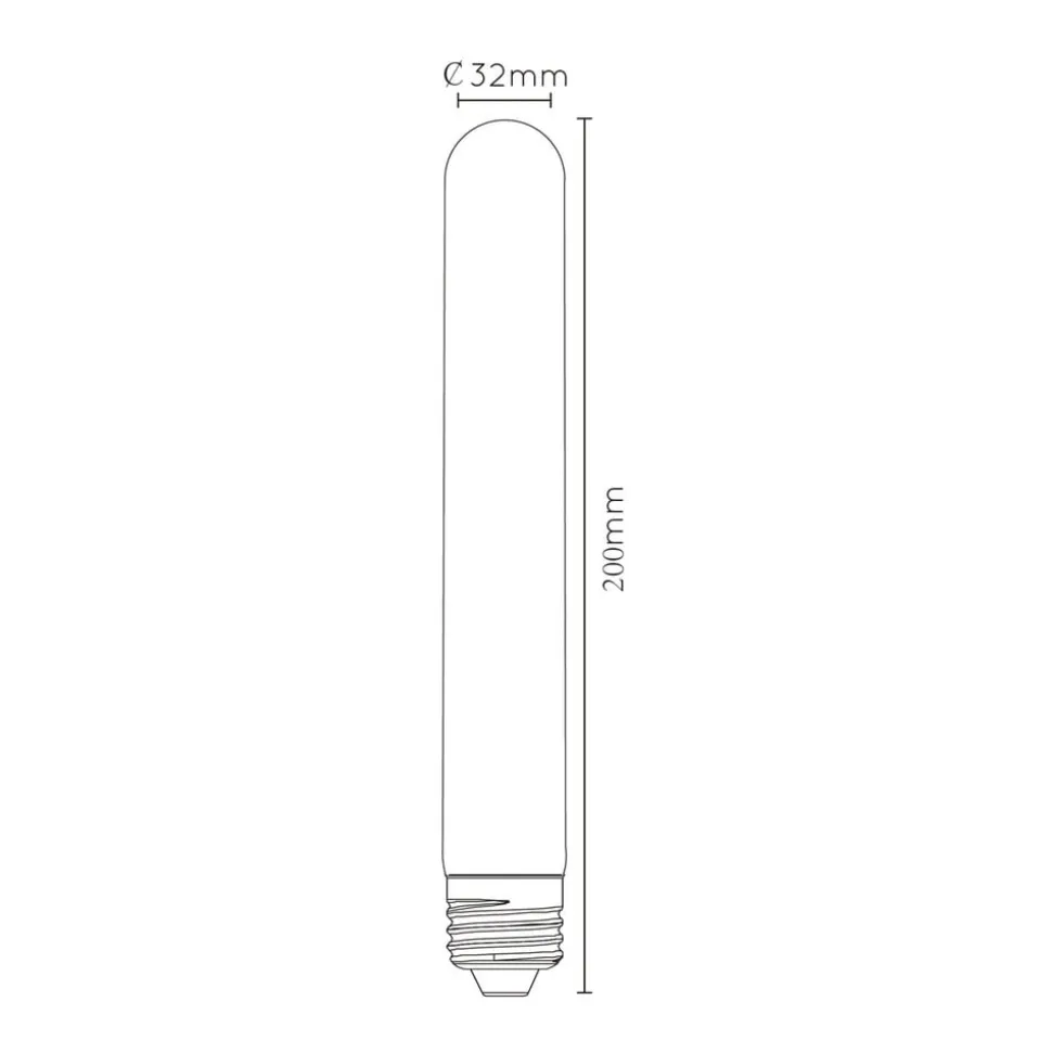 LED-rørpære E27 T32 5W 2,200K dæmpbar 20cm
