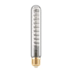 LED-rørpære E27 4W T30 1.700K Filament røgfarvet