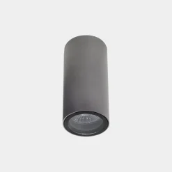LEDS-C4 Eko udendørs loftlampe, grå, Ø 6 cm, aluminium