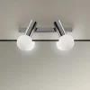 LEDS-C4 Mist væglampe badeværelse, 2 lysk., krom