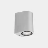 LEDS-C4 Udendørs LED-væglampe Eko Single, hvid, bredde 7 cm, aluminium