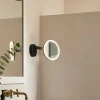 LEDS-C4 Vanity vægspejl med LED, 3.000 K, sort