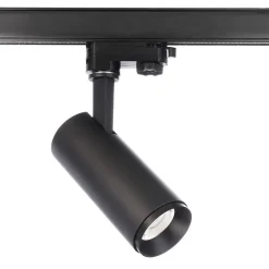 LED-skinnespot Lucea 3-faset 10W sort
