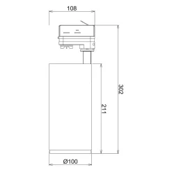 LED-skinnespot Lucea 3-faset 30 W hvid