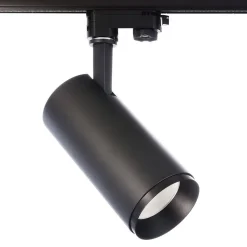 LED-skinnespot Lucea 3-faset 15W sort