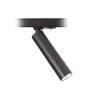 LED-skinnespot Slim 1-faset, sort, aluminium, 5 W, 2.700 K