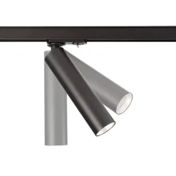 LED-skinnespot Slim 1-faset, sort, aluminium, 5 W, 2.700 K