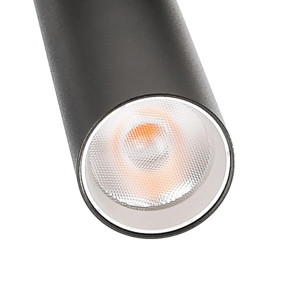 LED-skinnespot Slim 1-faset, sort, aluminium, 5 W, 2.700 K