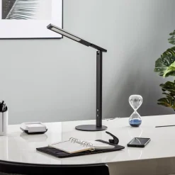 LED-skrivebordslampe Ideal med dæmper, sort