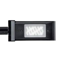 LED-skrivebordslampe MAULsolaris, sølv, højde 64 cm