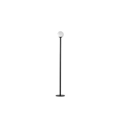 LED-sokkellampe Cuca, sort, stål, IP65, højde 50 cm