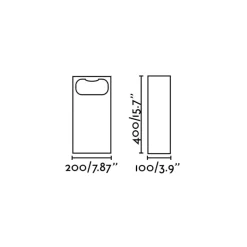 LED-sokkellampe Glint, 2700K, 40 cm, grå, beton, IP55