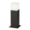 LED-sokkellampe HUDSON, antracit, højde 30 cm, metal IP44