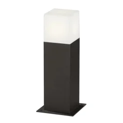 LED-sokkellampe HUDSON, antracit, højde 30 cm, metal IP44